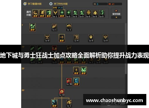 地下城与勇士狂战士加点攻略全面解析助你提升战力表现